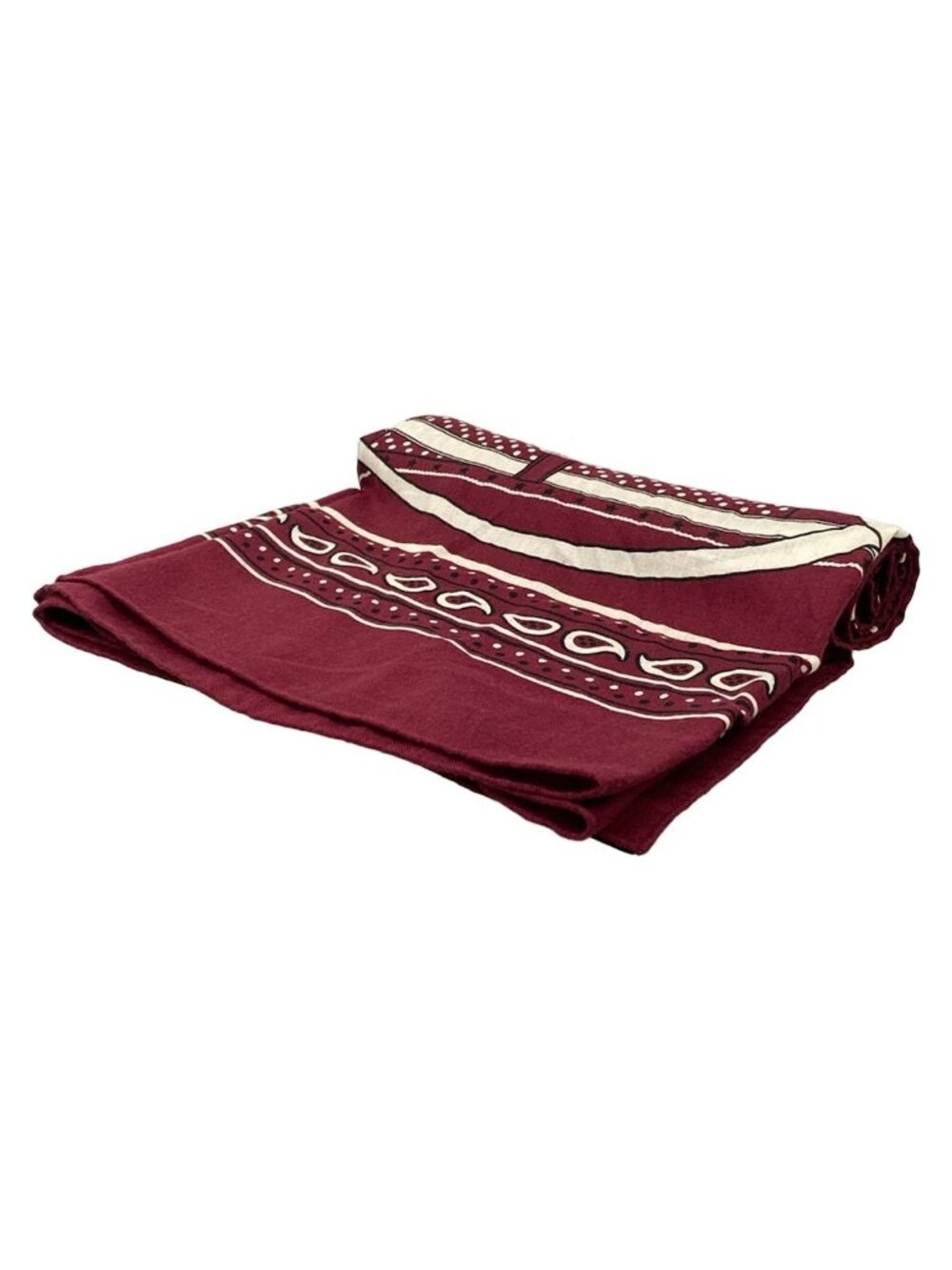 Hermes Shawl Carre 140 Bordeaux White Black Grandgeege Bandana Scarf